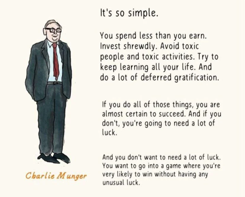 gregisenberg's tweet image. how to succeed by charlie munger