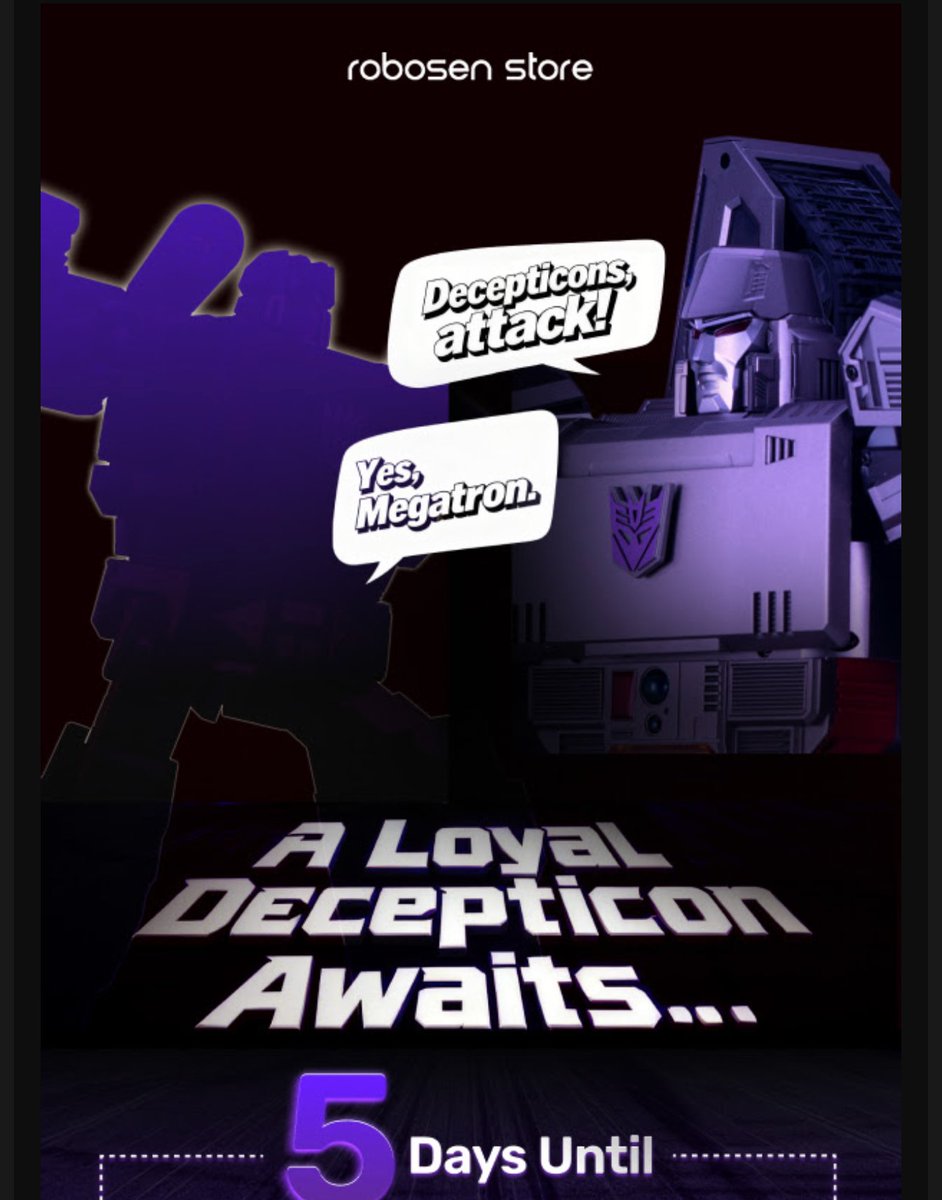 EnergonStudios's tweet image. YES!!!! My @robosenofficial Megatron needed some backup!!! Who is more loyal?!?! 

Soundwave Superior!!! 

Cant wait to get my hands on him. Too bad he wont be mobile though. So he should at the very least also be a competent Bluetooth Speaker!!! 

Let's GOOOOOO!!!