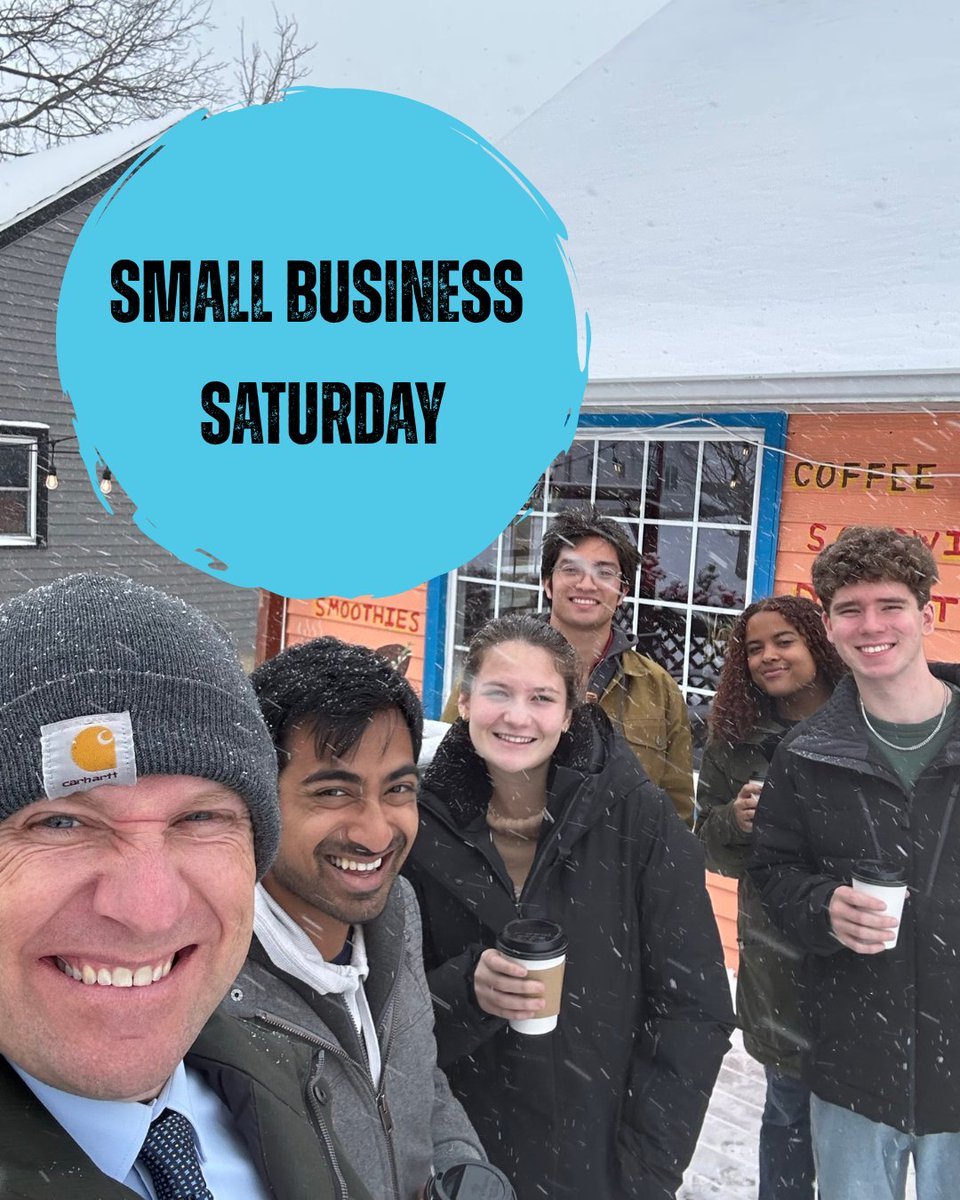 A little bit of snow wasn't going to stop us from supporting our local shops on this Small Business Saturday! 

A few of my former students and I dropped by Old Abe's for some hot chocolate and good conversation this afternoon.
