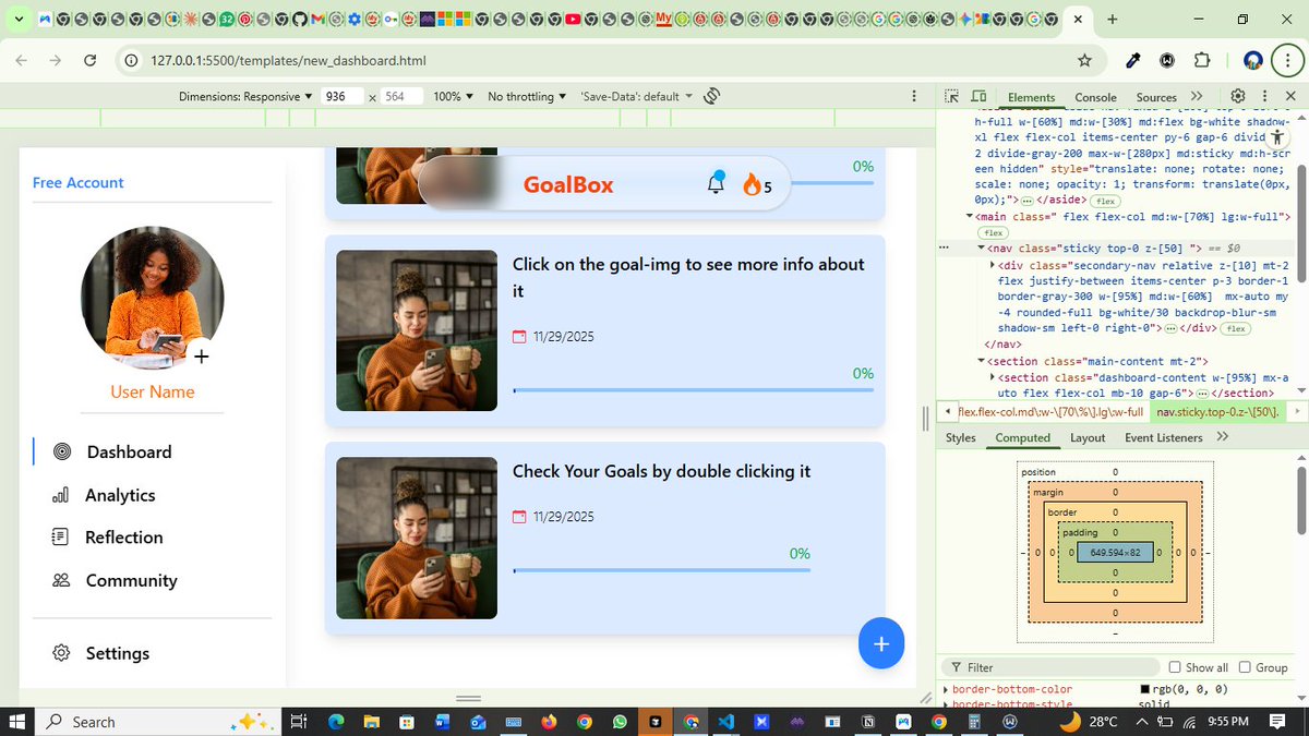 iom_future's tweet image. Day 59 of #100DaysOfCode 

Still showing up 

Worked on writing scalable code for the display-more-info functionality.

Learnt about typography and how it affects moods

Tackled responsiveness again, for better layout.

#frontEndDev #devJourney #buildInPublic #webdesign