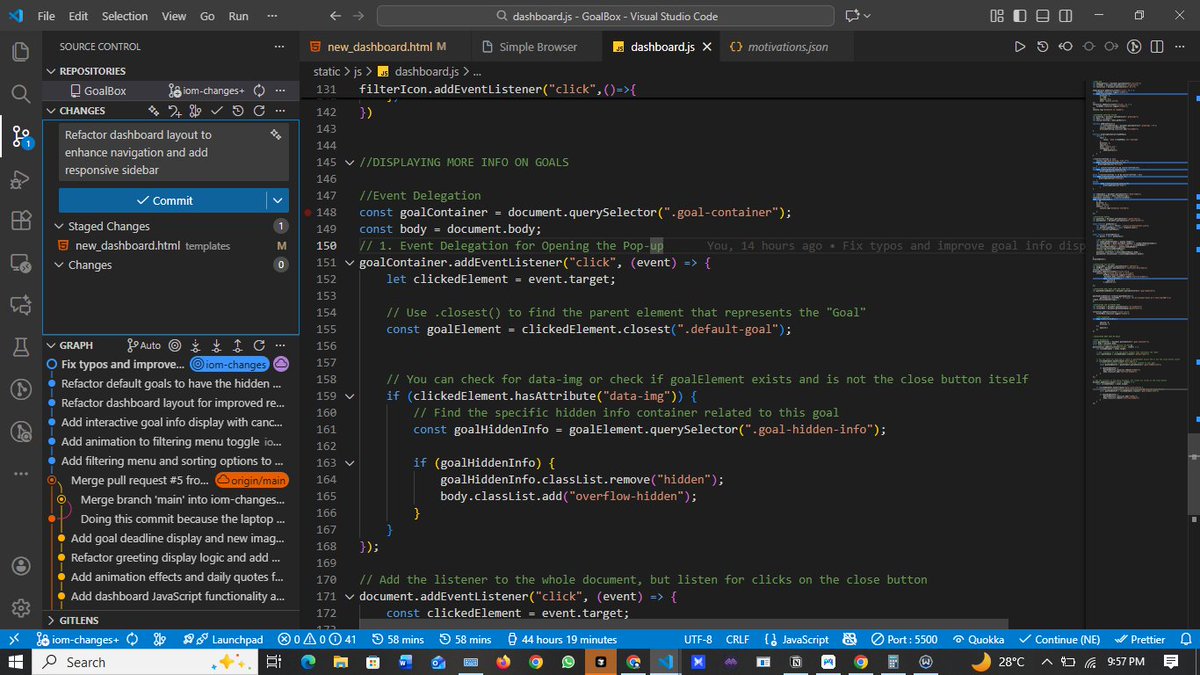 iom_future's tweet image. Day 59 of #100DaysOfCode 

Still showing up 

Worked on writing scalable code for the display-more-info functionality.

Learnt about typography and how it affects moods

Tackled responsiveness again, for better layout.

#frontEndDev #devJourney #buildInPublic #webdesign