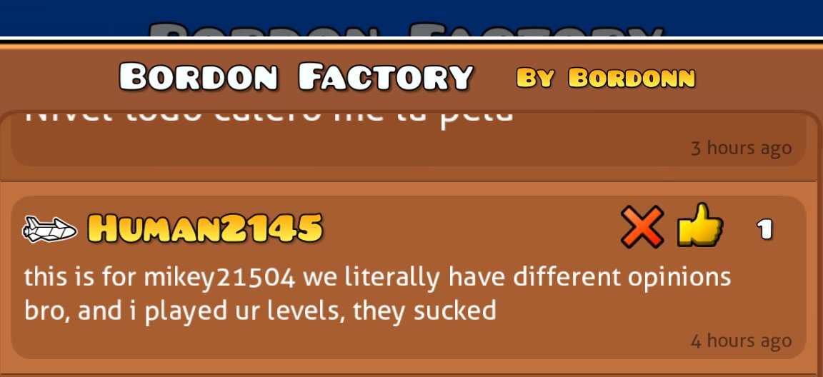 There's beef in Bordon Factory Comments 💔🥀