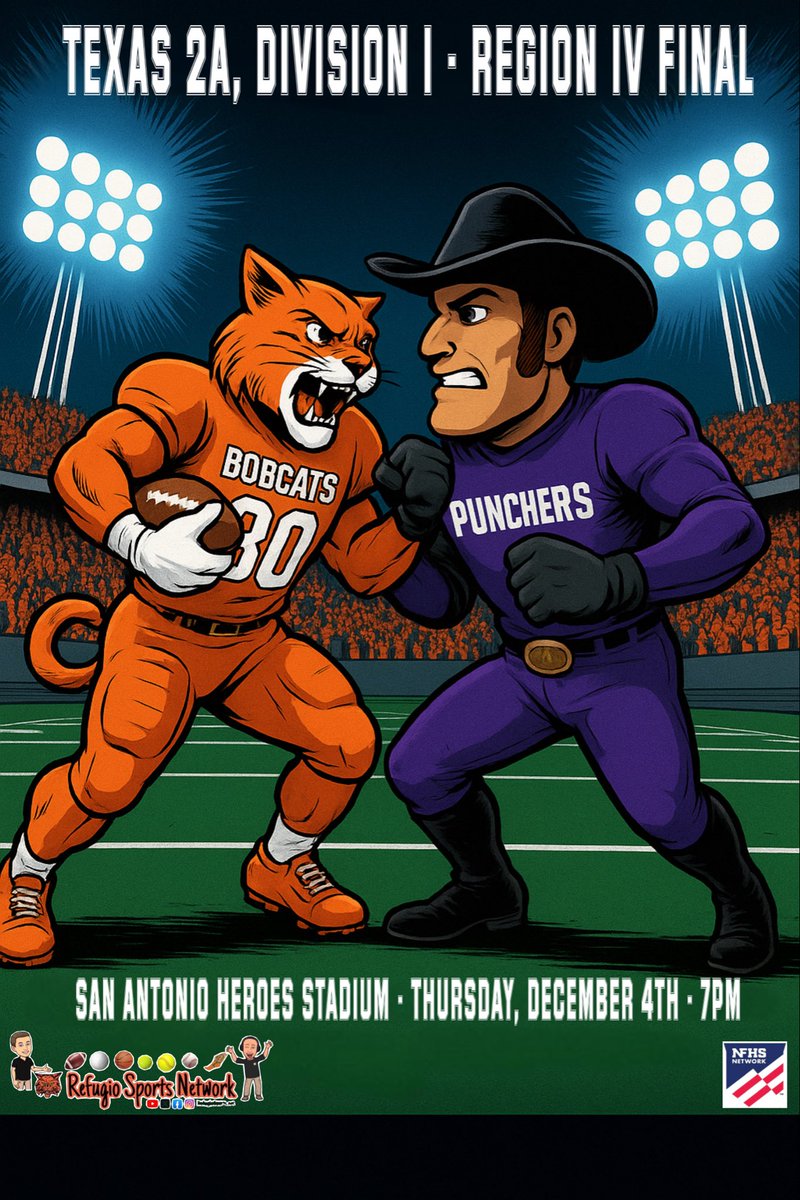 Thursday, December 4th - Heroes Stadium, San Antonio
<a href="/Tepper/">Greg Tepper</a> <a href="/Matt_Stepp817/">Matt Stepp</a> <a href="/ashley_pickle12/">Ashley Pickle</a> <a href="/dctf/">Dave Campbell's — TexasFootball.com</a> 
<a href="/mikeforman21/">Mike Forman</a> <a href="/qmartinez/">Quinton Martinez</a> <a href="/reycastillo361/">Rey Castillo</a> <a href="/CrossroadsToday/">Crossroads Today</a> 
<a href="/ChrisThomasson7/">Chris Thomasson - KIII Sports</a> <a href="/kiii3sports/">Kiii 3Sports Blitz</a> <a href="/LarissaLiska/">Larissa Liska</a> <a href="/KRIS6sports/">KRIS 6 Sports</a>