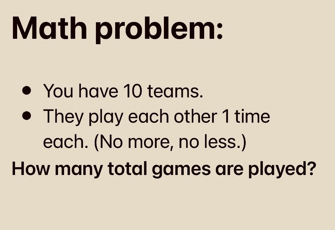 quiltmaker49's tweet image. I had to work this out on paper.  Harder than it seems at first.
#MathChallenge