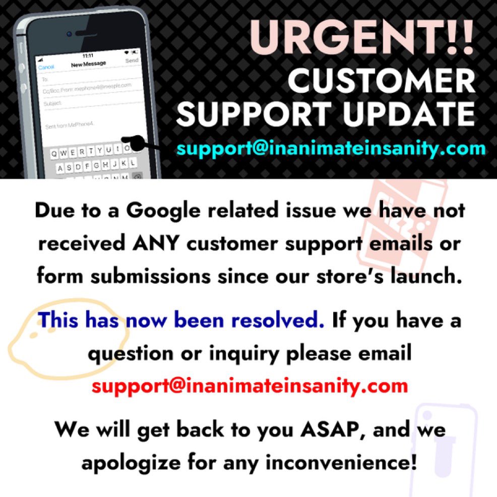 TwentyOOP's tweet image. The Customer Support issue over at the Inanimate Insanity Shop has been resolved! 

#osc #bfdi #objectshowcommunity #objectinvasion #itft #ppt2 #tpot #objectshow #hfjone #inanimateinsanity #animaticbattle