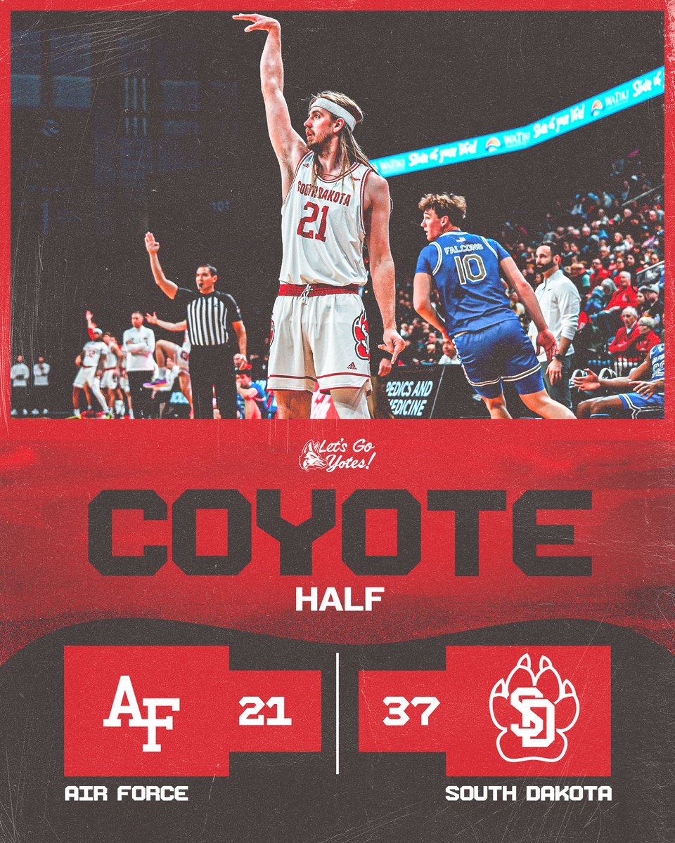 Leading at the break!

#GoYotes