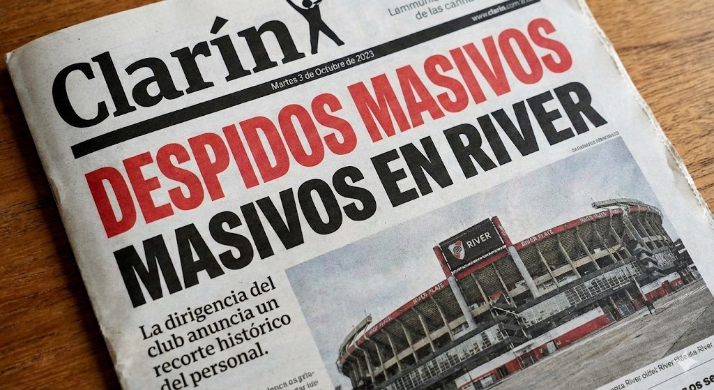 parenlamanito's tweet photo. @RiverPlate DESPIDOS MASIVOS EN RIVER. 
La CGT está tensa, se evalúa una movilización el Lunes por la madrugada. Ampliaremos. https://t.co/DwbOSlltep