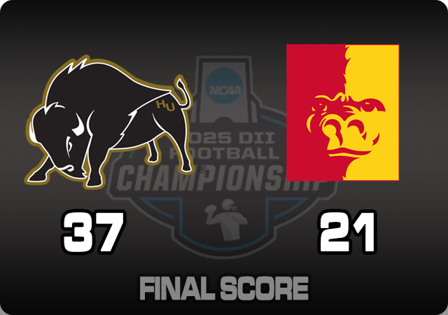 D2Football's tweet photo. Harding takes out Pitt State 37-21. The Bisons will host the regional final next Saturday. https://t.co/JzVxVcdyV1