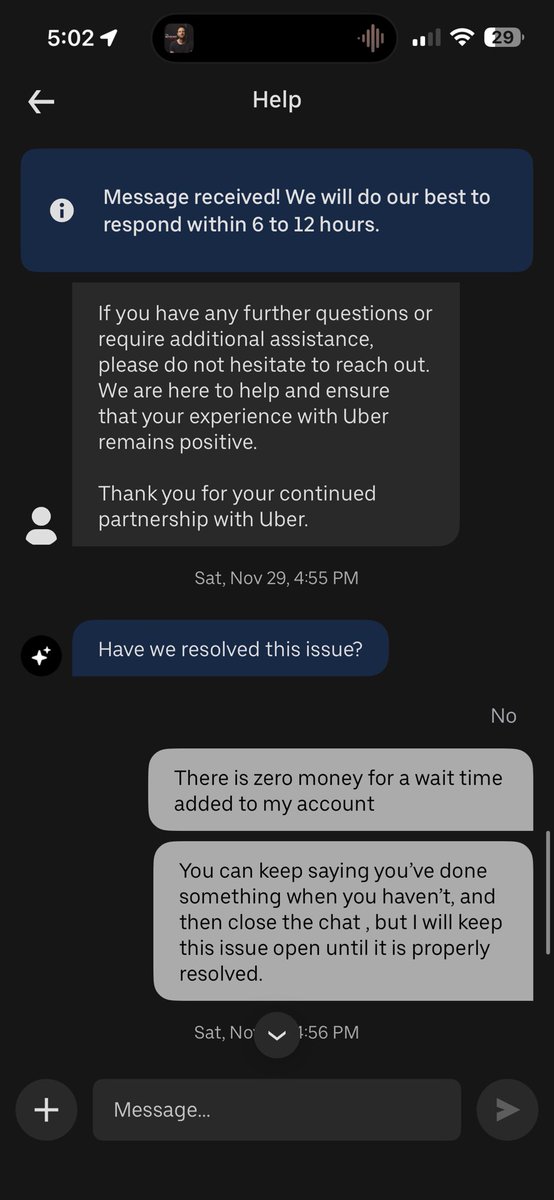 ehiric's tweet photo. @Uber has been lying all day about a payment that was never made. Some things never change ay? https://t.co/pQVnYRikQS
