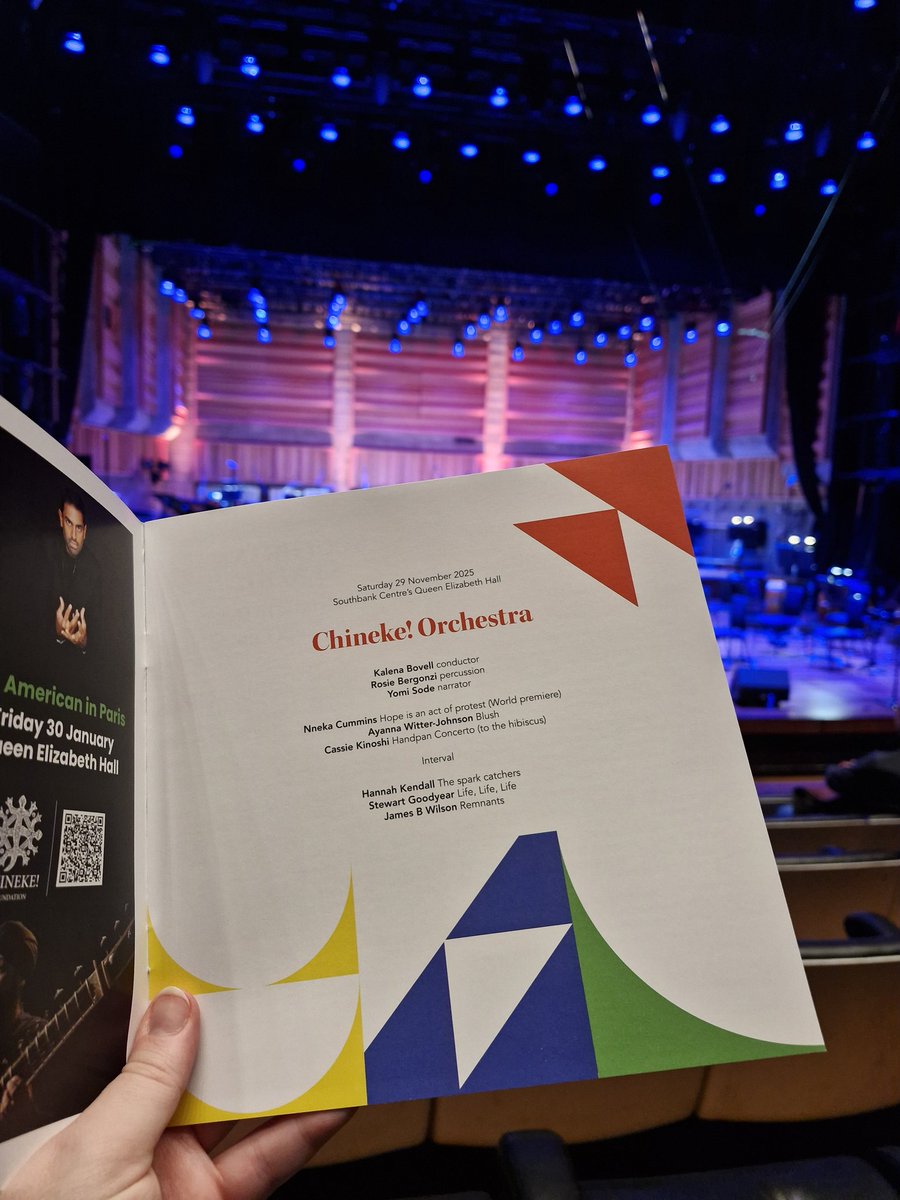 Took a brief break from musicals tonight, as I was kindly invited to join in <a href="/Chineke4Change/">Chineke! Foundation</a>'s celebrations at <a href="/southbankcentre/">Southbank Centre</a>.

A phenomenal concert from a phenomenal orchestra, and great insights from several of the composers &amp; performers.

Full review on Monday.