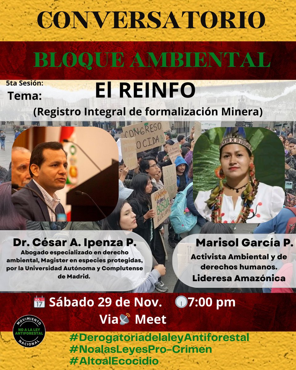 Movimiento Nacional no a la ley antiforestal tweet media