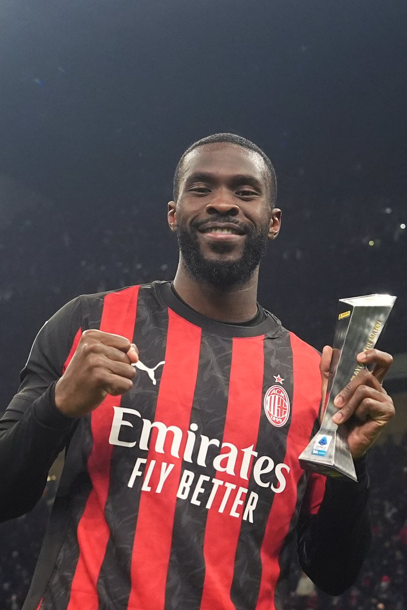 SerieA_EN's tweet image. Tomori is the Panini Player of the Match 🏆