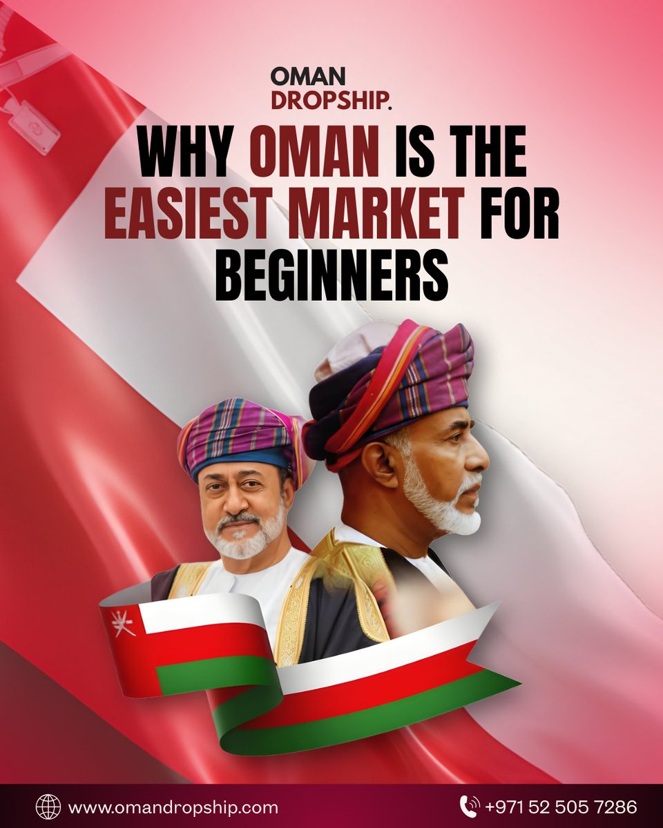 ODSFulfillment's tweet photo. Why Oman Is the Easiest Market for Beginners

Oman is one of the smoothest markets to launch your first dropshipping business.
Low competition, trusted COD culture, and buyers who value fast delivery, all make it beginner-friendly and profitable. https://t.co/G750B8xwTe