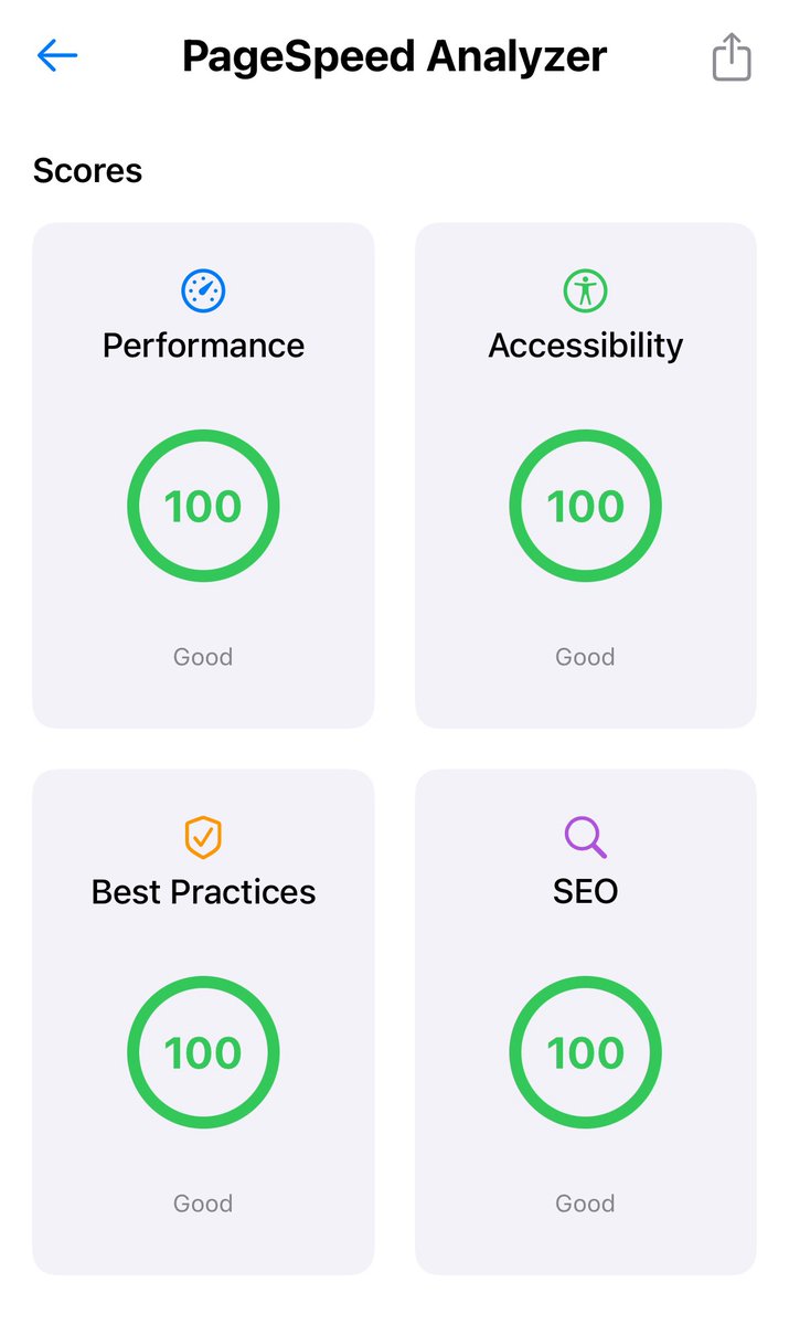 Finally got the mobile version of my website back to 100.  That took some tricky computer science.