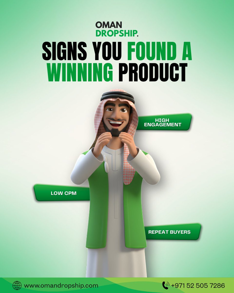 ODSFulfillment's tweet photo. Signs you’ve found a real winning product 👇

🔥 High engagement — shares, saves &amp; comments don’t lie.
📉 Low CPM — your ads are reaching the right people cheaply.
🔁 Repeat buyers — customers come back without being asked. https://t.co/loMuY3qBDx