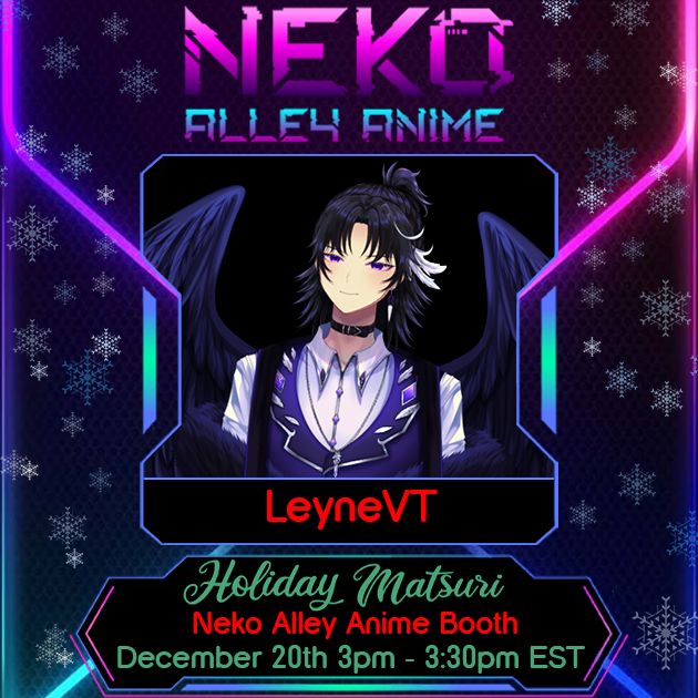 Announcement! 💜🪽

I'm happy to announce I'll be having a Meet &amp; Greet at <a href="/HolidayMatsuri/">Holiday Matsuri</a> next month! So if you are attending feel free to stop by and say hi!

Thank you <a href="/NekoAlleyAnime/">Neko Alley Anime</a> &amp; <a href="/Hanako_Amaya_/">Hanako Amaya 🌸🫧</a> for helping to make this happen! 💜