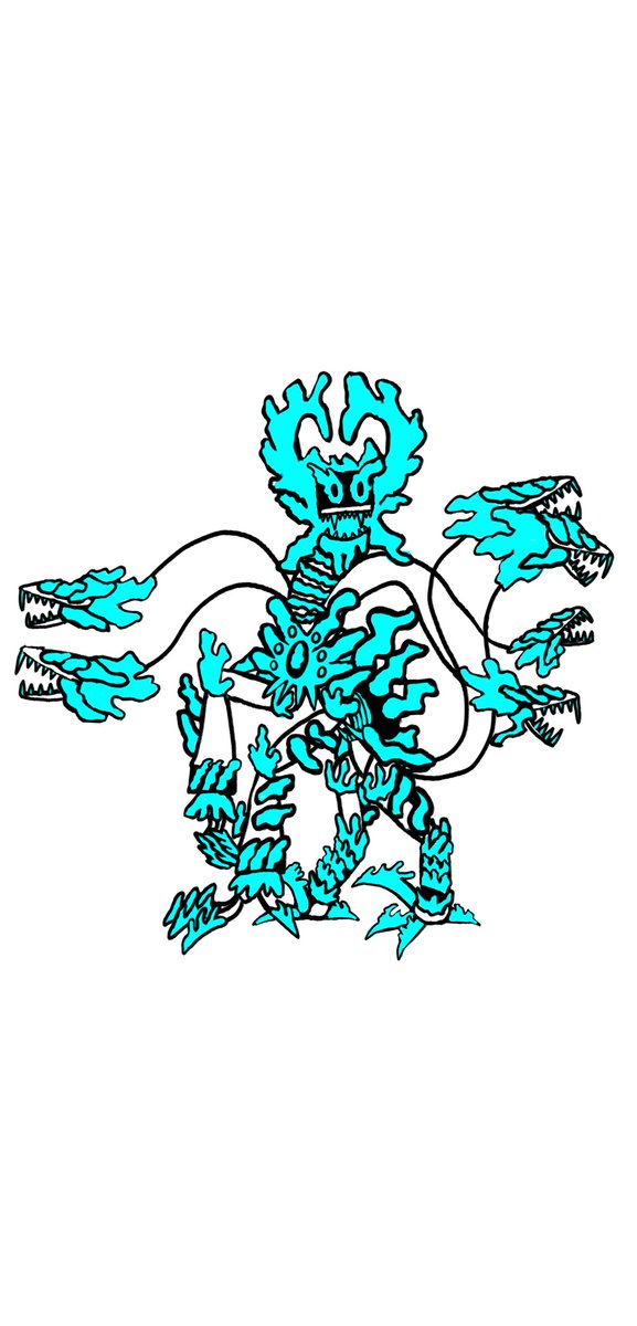 DummiselFan's tweet image. Das ist der Wütend, brennender Monster Llirik; oder anders genannt "die lebende Hölle", also wenn etwas was böse ist nicht zu Hölle kommt, kommt die Hölle zu ihnen; oder Höllentor Llirik, er ist das lebende Tor zu Hölle. Habe ihn am Sommer gezeichnet.