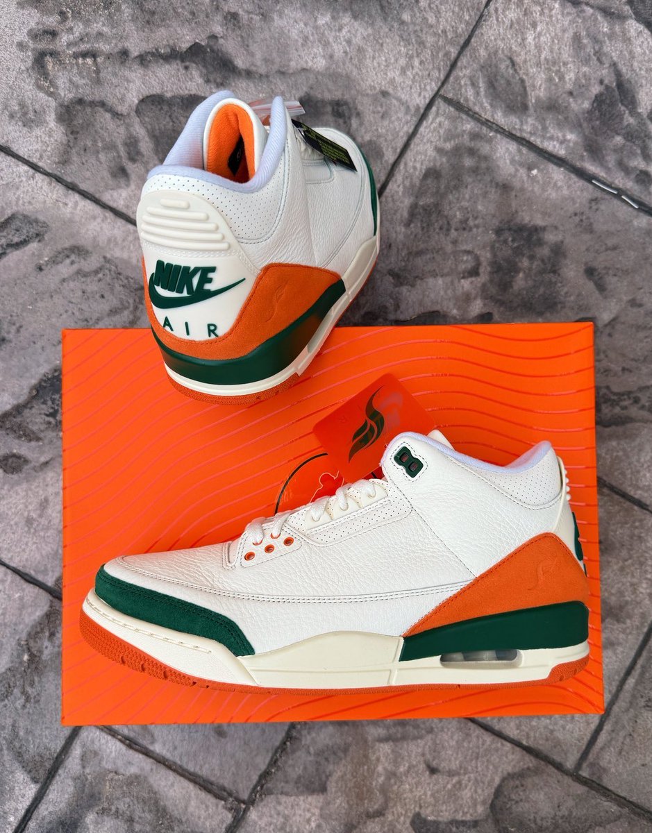 Ovrnundr's tweet photo. SoleFly x Air Jordan 3 "Fruits Of Our Labor" 🍊

• $225
• December 2nd (raffle opens) 

📷 @DamianPhk https://t.co/35qJinXN1X