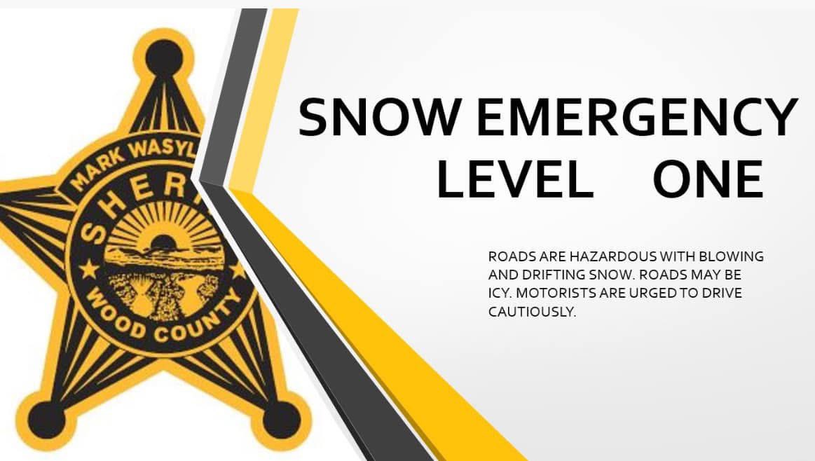 Wood County is at a level 1. Please use caution while traveling.