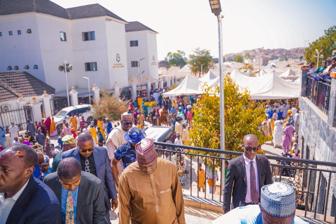 I, along with members of the National Working Committee, paid a condolence visit to Bauchi today following the passing of Sheikh Dahiru Usman Bauchi. We were warmly received by the Governor of Bauchi State, Sen. Bala Mohammed, the Emir, and  many esteemed religious leaders.