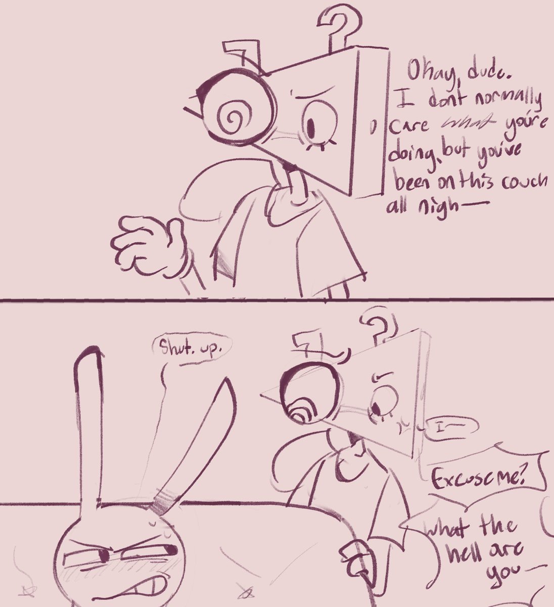 pickledbluey's tweet photo. People seem to like my doodle comics so here you are :-) #TheAmazingDigitalCircus #funnybunny #JaxxPomni https://t.co/GXOmLjNeEY