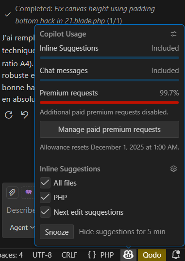 J'aurai bien poncé Copilot ce mois ci :