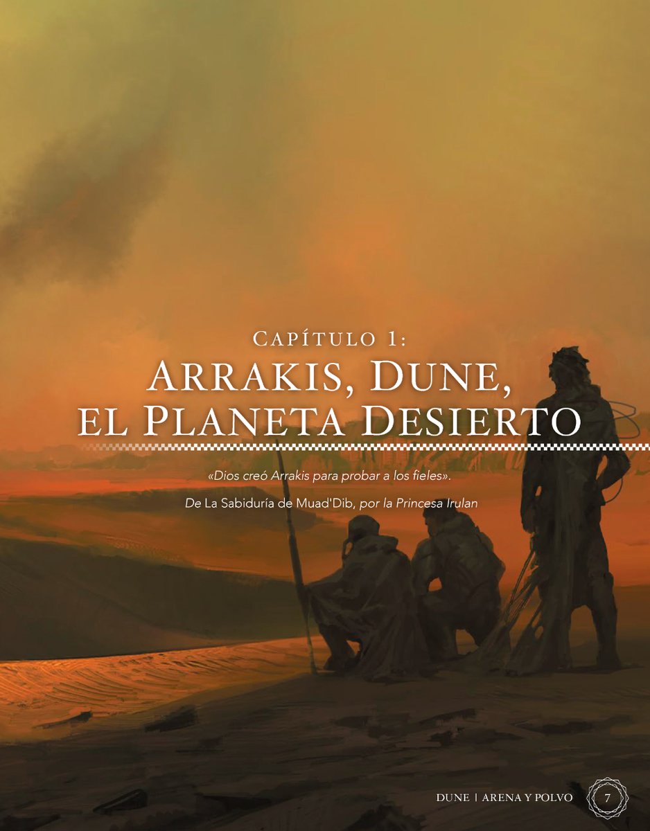 Nosolorol's tweet image. Viaja a Arrakis con #ArenayPolvo: la Guía de #Arrakis, suplemento para el #juegoderol oficial #Dune: Aventuras en el Imperio

🎲 nosolorol.com/157-dune-avent…

#SéQuienTúQuieras #Rol #MuchoRol #RPG #JuegosDeRol #TeFaltaRol #DuneMovie #Fremen #SandWorms
