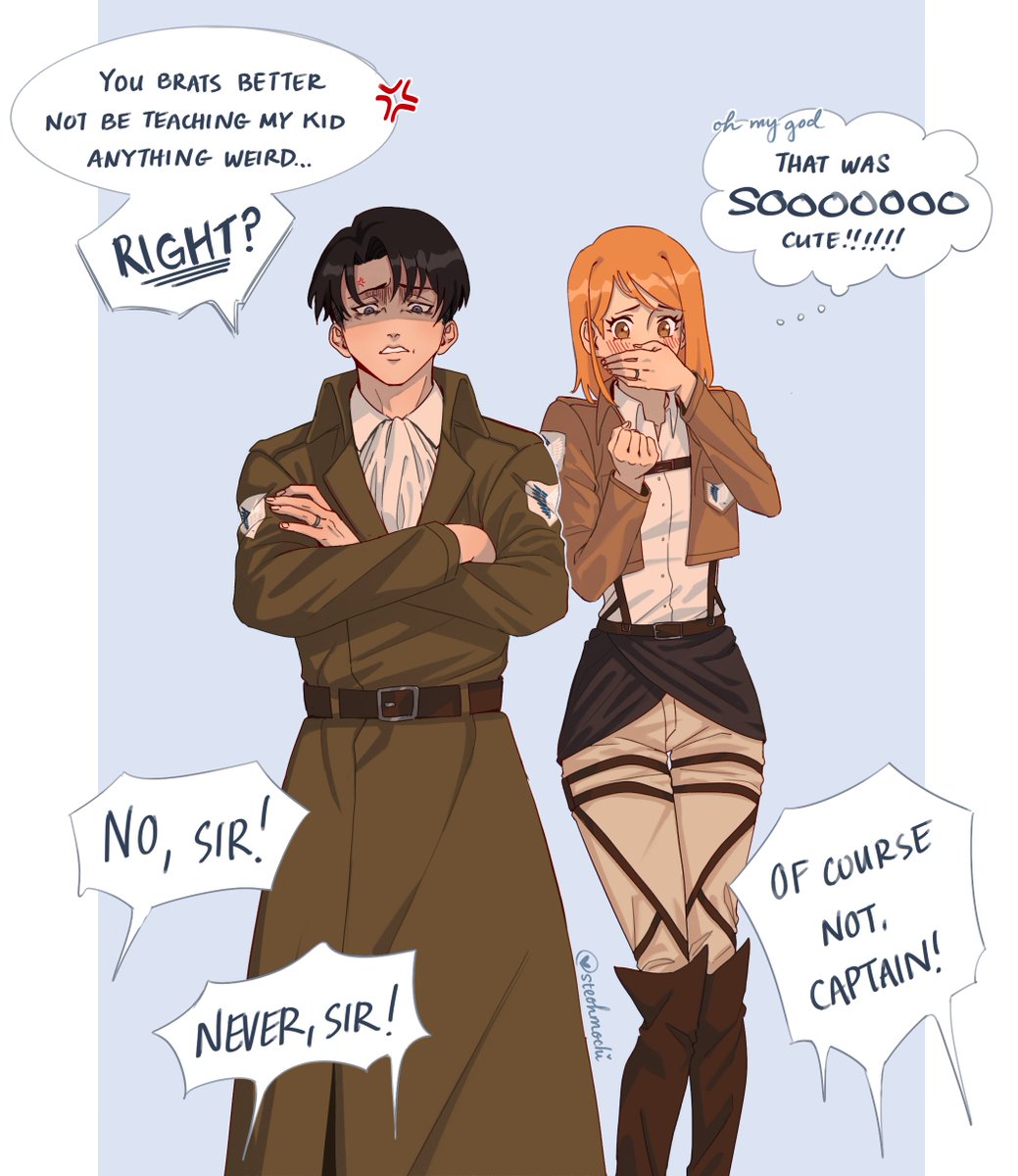 baby Kuchel is NOT immune to 104th cadet shenanigans 😂 

#rivetra #リヴァペト