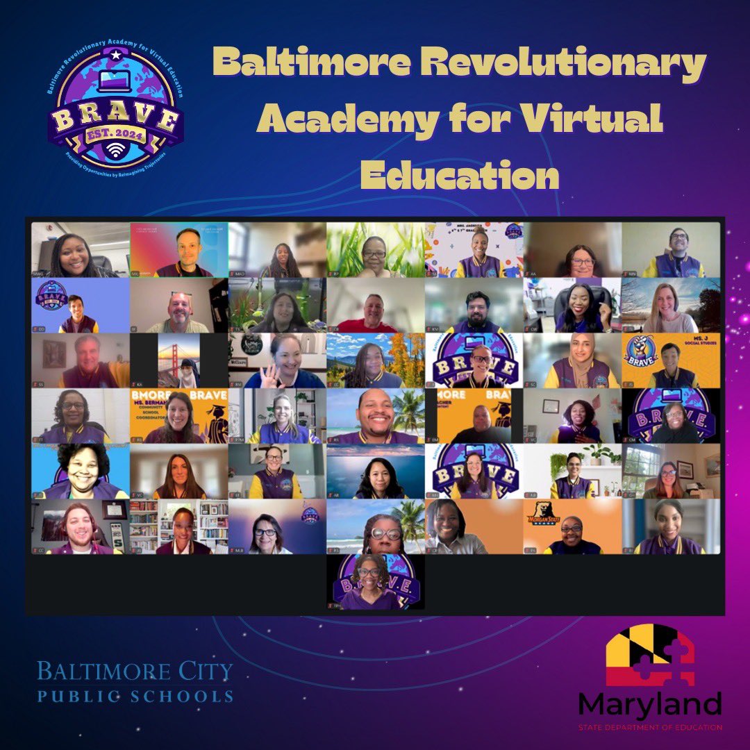 BaltCityBRAVE's tweet image. BRAVE’s first year = less than six points from 4 stars.
Scholars showed up. Teachers delivered. Families believed.
This is only the beginning. 💙💜
#BRAVE #virtuallearning #wearebrave @BaltCitySchools