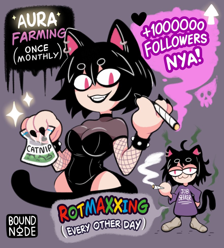 BoundNode's tweet image. Goth Neco-Arc's Routine