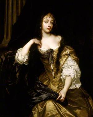 Painting at Bedtime.
Viscountess Cullen.
Peter Lely.

Lely was a painter of Dutch origin who spent most of his 17th century career in England, where he was the foremost portrait painter in the middle part of the century. His painting of Elizabeth Trentham is typical of his style.