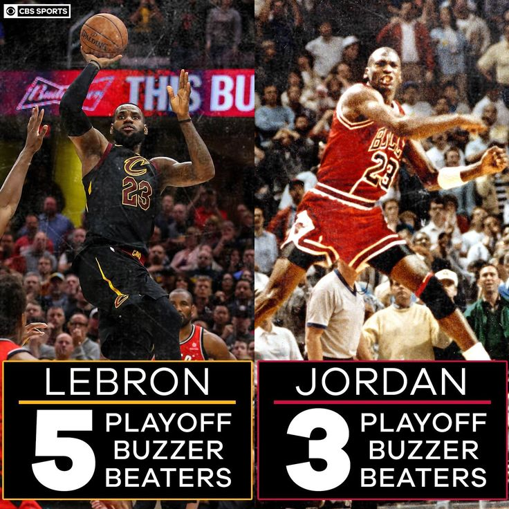 LeBron vs. Jordan in playoff career buzzer beaters 🚨