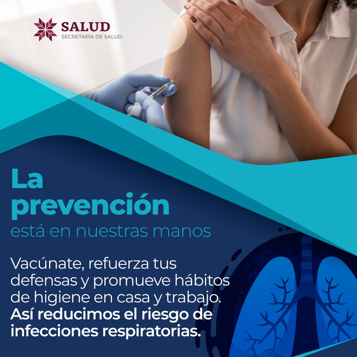HuastecasNews's tweet image. Mantén tu salud respiratoria al cuidado: ventila espacios, evita contacto cercano con personas enfermas y mantente hidratado. Cada acción cuenta para protegerte a ti y a tu familia. 😷👨‍⚕️

#PrimeroTuSalud
#HuastecasNews #Hidalgo