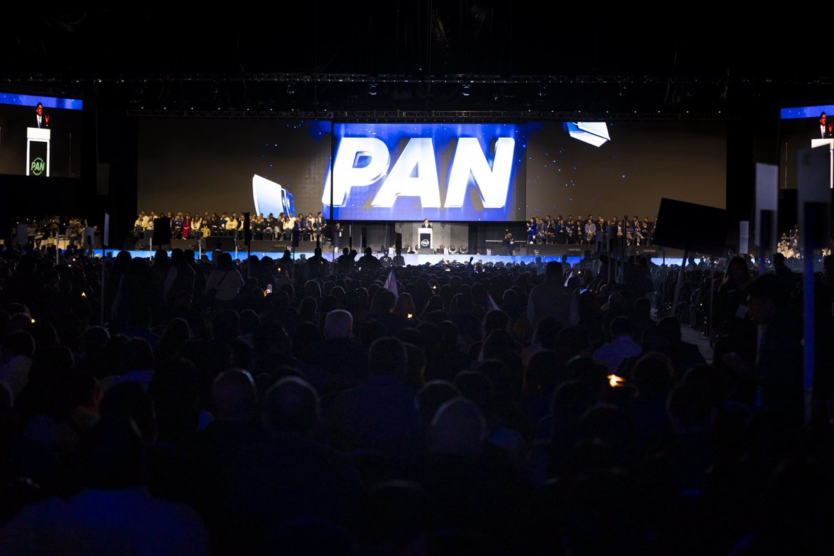 Las y los panistas nos reunimos en la #AsambleaNacionalPAN, refrendando nuestro claro compromiso con la defensa de México, la familia y la libertad.