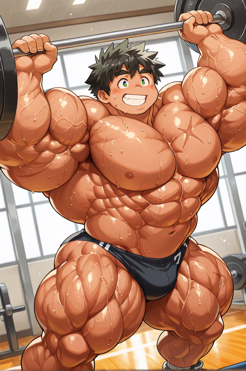 kotetsu_1st's tweet photo. もりもりっ子は良いぞ〜
#AIart
#筋ショタ https://t.co/yZE67l3wjG