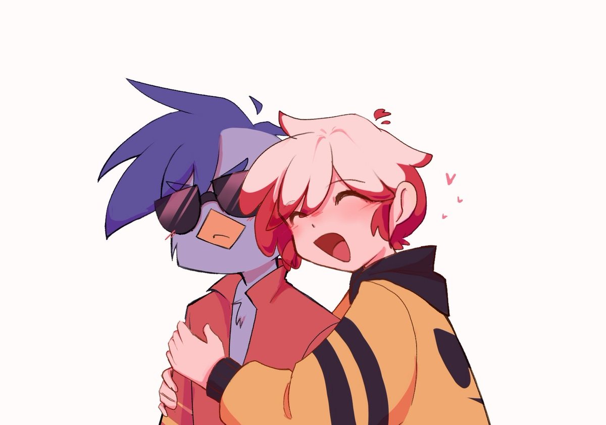 #RiumbaWeek2025 

A ver si más tarde hago algo más, hoy no tuve tiempo de hacer fondo  

💙 🔁🤍Dia 6: Timba pollo, Rius humano

"Ahora me gustas mas Timba si eres un pollo me gustas mas"