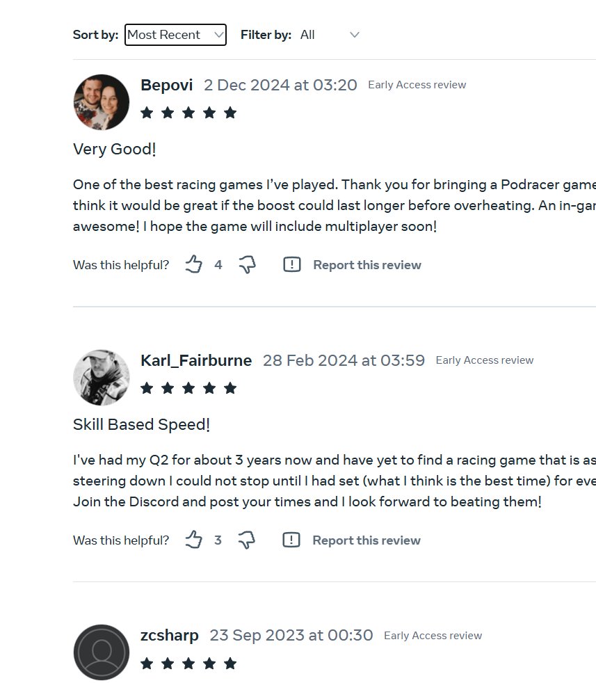 evilentity's tweet image. Will the Dart Racer Demo get a review this year? Do you part! 

#gamedev #vr #indiegames