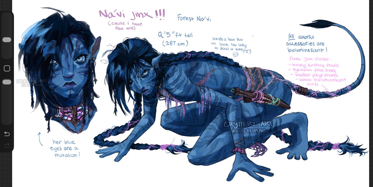 I LOVE MY FREE WILL. I made her outfit better 💙
 #jinxarcane