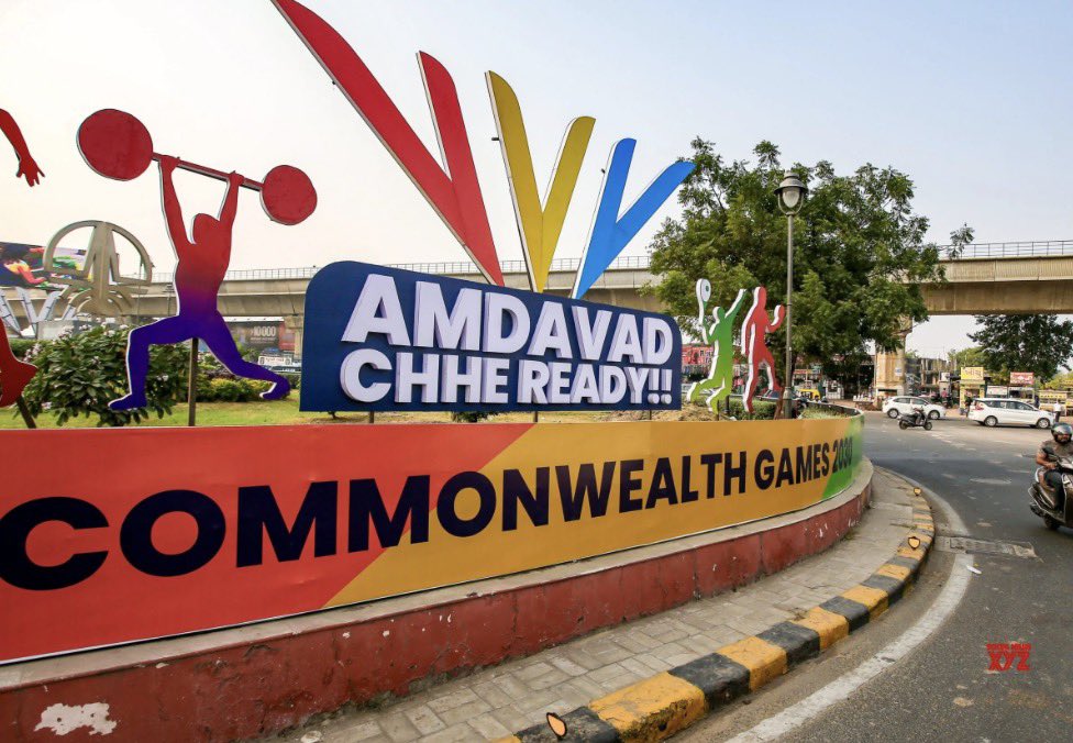 INDinfraeconomy's tweet image. Celebrations in full swing! 

Commonwealth games in Amdavad, and hopefully Olympics 2036. 

#amdavad2030