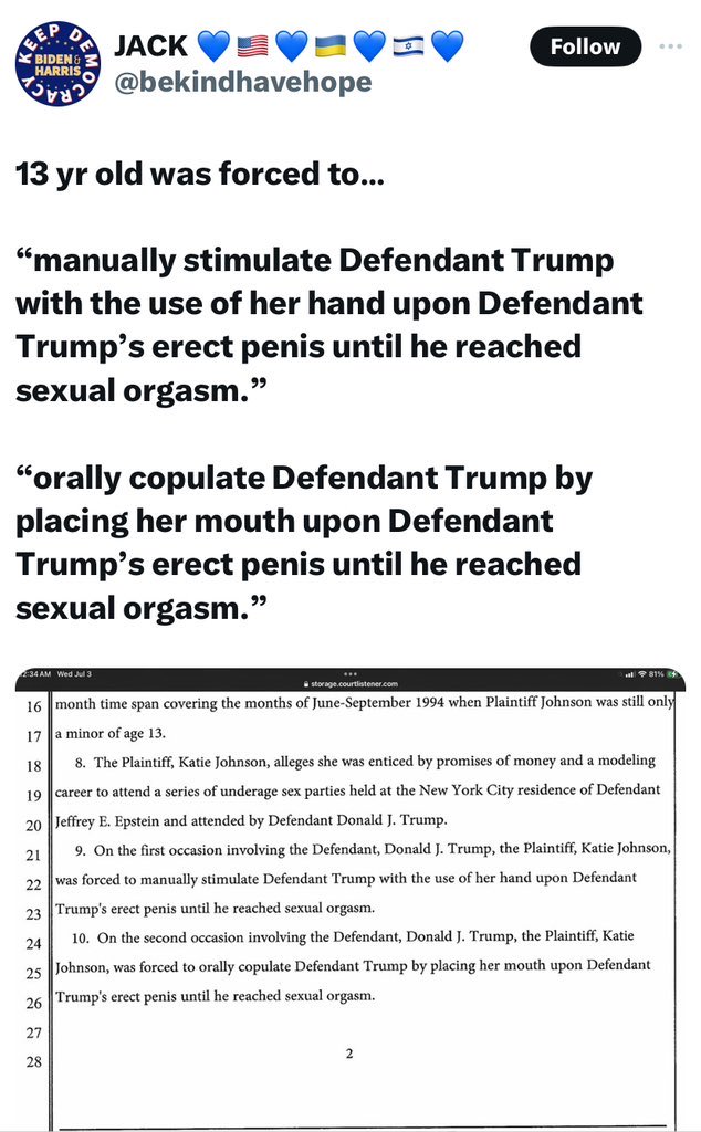 <a href="/charise_lee/">Meidas_Charise Lee</a> You are brave. I have posted this before but don’t know that I would give my name. MAGA can be violent and Trump is just evil.