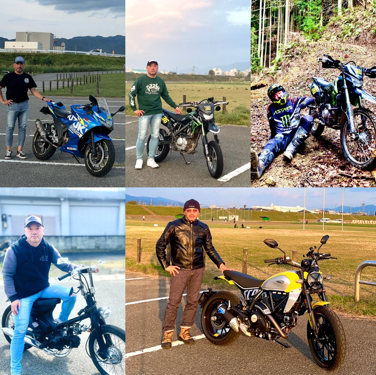 oz_rider36's tweet photo. 名前:オズ
生年:'70
出身:三重
住み:和歌山
愛車:Kawasaki Dトラッカー125、HONDAスーパーカブ50(70)、DUCATIスクランブラー アイコン
趣味:バイク、レース観戦、ゴスペル、ギター、キャンプ
#TeamSuzukiCNChallenge
#津田拓也 #渥美心 #桐石姉妹
#mir36 #42ins #バイク乗りとして軽く自己紹介 https://t.co/RAQlaV7q0K