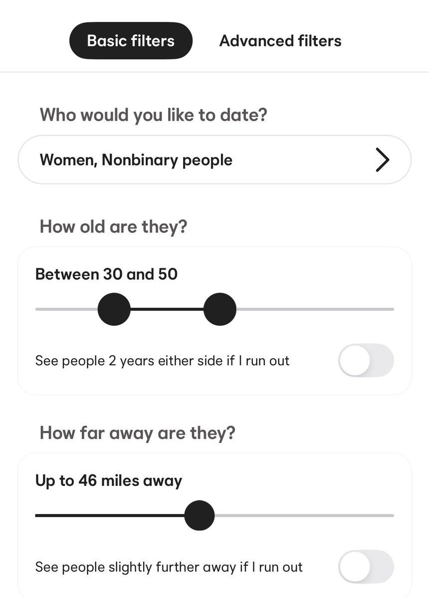 chipilonita's tweet image. my preferences settings for those wondering