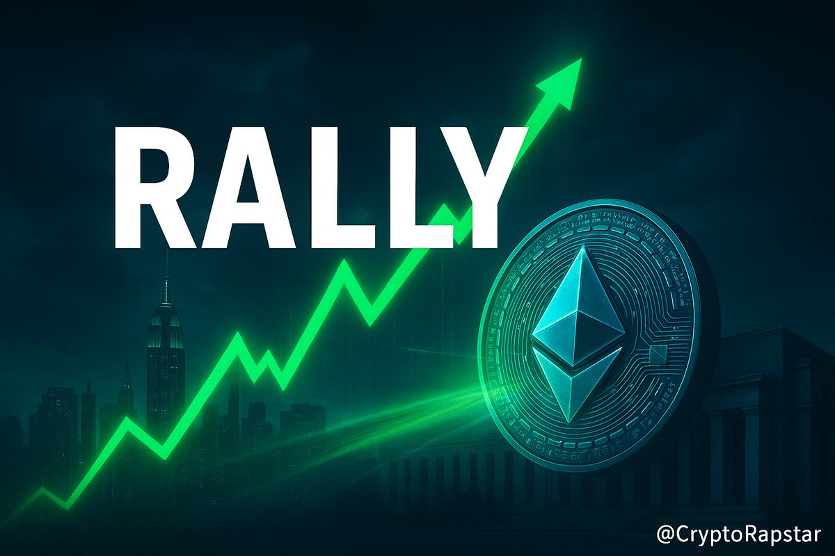 CryptoRapstar's tweet photo. JUST IN: U.S. markets rally hard on rising odds of a December rate cut and crypto’s catching the wave

#ETH is back in play as investor risk-appetite returns
Dips look like reload zones not panic zones
Stay sharp. 🚀

#Crypto #Ethereum #Markets #BuyTheDip #Macro
@CryptoRapstar https://t.co/wOYFJbte0u
