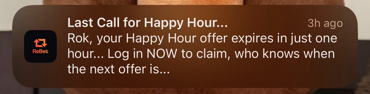 GomDFS's tweet photo. Shoutout to @rebetapp for the most misleading promo I’ve ever seen:
•“Deposit match free pick up to $100”
•Notification saying “1 hour left”… 30 minutes before the promo ended
•Deposit goes through
•$4.50 free pick. Not $100. Not $50. Not even $10.

If you’re going to market a big promo, at least pretend to be transparent. And ofc the cherry on top is the nonchalant cheerful response