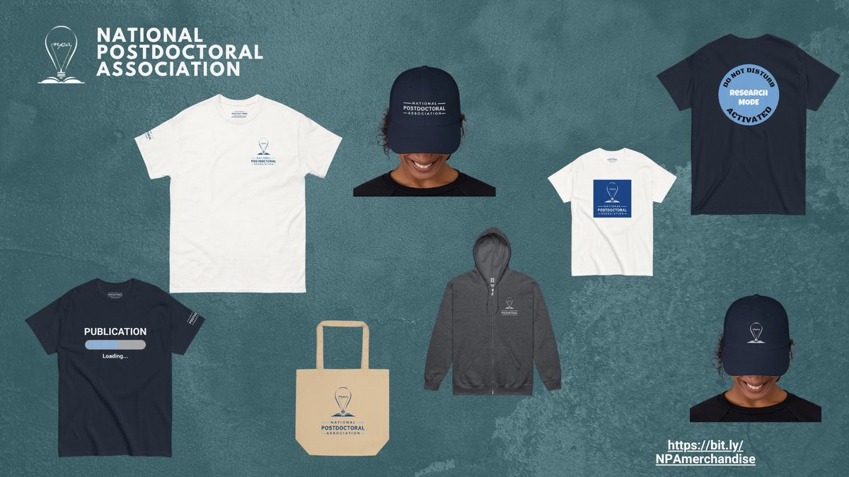 nationalpostdoc's tweet image. Shop NPA merchandise! 🎉👕🛍️ Don&apos;t miss out on this great chance to show your support today! Check the 🔗➡️ ow.ly/FiTg50Xuh6i // #postdocs #postdoctoralscholars #postdocoffices #postdocassociations