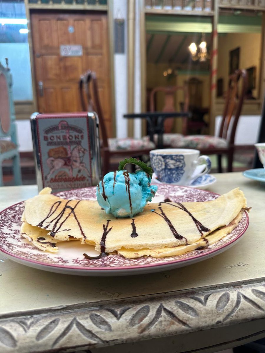 Compartiendo el postre!