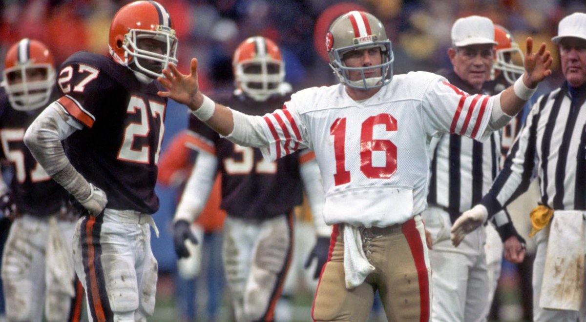 LombardiHimself's tweet photo. The last time the 49ers won at Cleveland, November 1984, they blew out the Browns 41-7 the week after Joe Montana threw 4 INTs in a win at home https://t.co/jJXElSvtl2