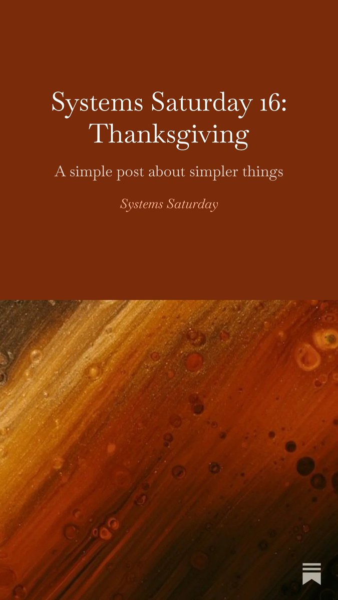 ashishjayamohan's tweet image. A very different post on Systems Saturday this week. Just something simple I&apos;m very grateful for this year. Can&apos;t wait to get back into systems next week!

Check it out on Systems Saturday!