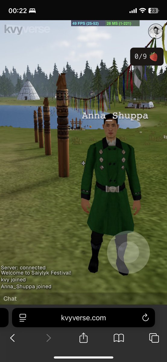 vladkrutenyuk's tweet image. mobile support 
testing with my darling wife 
very intensive development 
#threejs #kvyverse #multiplayer