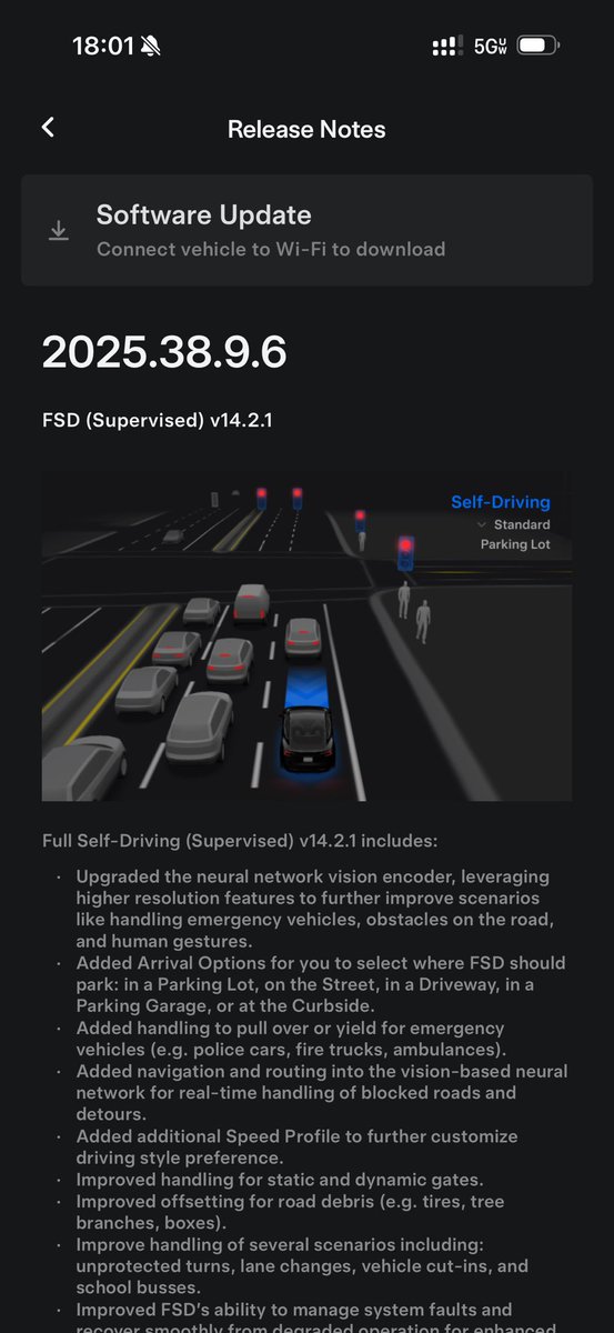 flyrogo's tweet image. Looks like they moved me up to 14.2.1 now, can’t wait to install it tomorrow.
